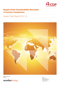 Supply Chain Sustainability Revealed: A Country Comparison Supply Chain Report 2014–15