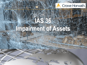 IAS 36 Impairment of Assets  Impairment of assets