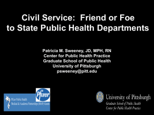 Civil Service:  Friend or Foe to State Public Health Departments