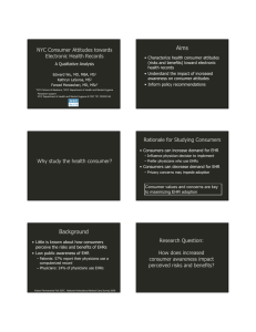 Aims NYC Consumer Attitudes towards Electronic Health Records