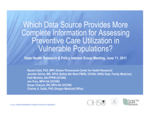 Which Data Source Provides More Complete Information for Assessing Vulnerable Populations?