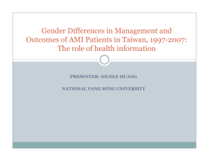 Gender Differences in Management and The role of health information