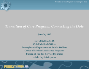 Transition of Care Program: Connecting the Dots