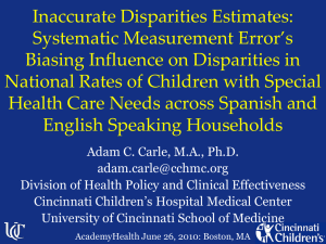 Inaccurate Disparities Estimates: Systematic Measurement Error’s Biasing Influence on Disparities in