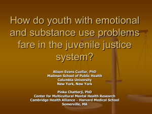 How do youth with emotional and substance use problems system?