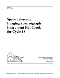 Space Telescope Imaging Spectrograph Instrument Handbook for Cycle 18