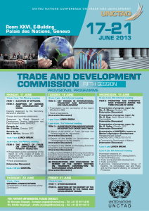 17–21 Trade and developmenT Commission