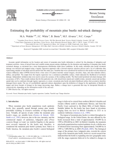 Estimating the probability of mountain pine beetle red-attack damage M.A. Wulder