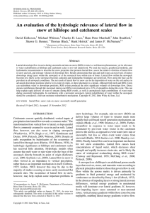 ﬂow in An evaluation of the hydrologic relevance of lateral