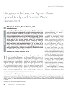 Geographic Information System-Based Spatial Analysis of Sawmill Wood Procurement