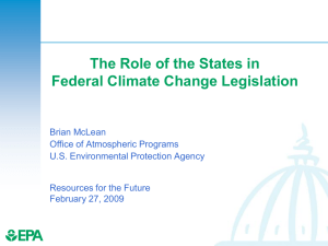 The Role of the States in Federal Climate Change Legislation