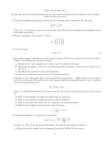 Physics 312: Problem Set 1
