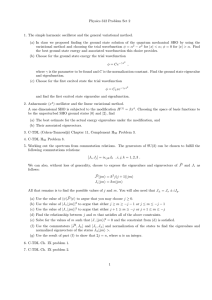 Physics 312 Problem Set 2