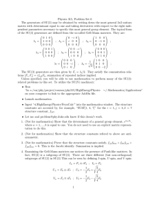Physics 315, Problem Set 6