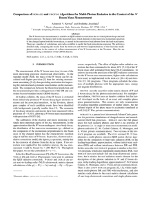 Comparison of and Boson Mass Measurement