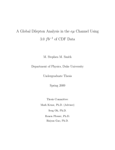 A Global Dilepton Analysis in the eµ Channel Using