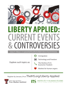 TheIHS.org/Liberty-Applied Explore such topics as: Register by January 24 at: Immigration