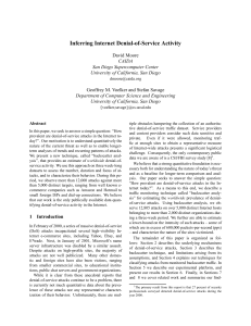 Inferring Internet Denial-of-Service Activity