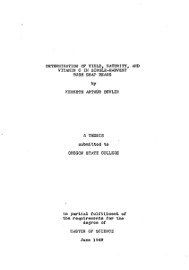 A fgESIS submitted tq Cai&amp;QM STATS COl£&amp;CS in partial fulfillraent of