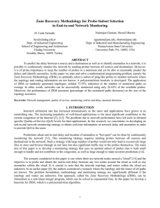 Zone Recovery Methodology for Probe-Subset Selection in End-to-end Network Monitoring