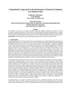 A Quantitative Approach to the Performance of Internet Telephony
