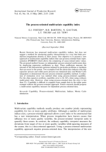 The process-oriented multivariate capability index