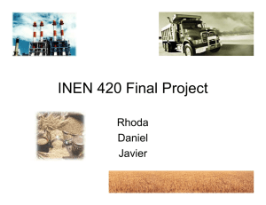 INEN 420 Final Project Rhoda Daniel Javier