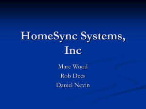 HomeSync Systems, Inc Marc Wood Rob Dees