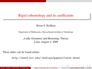 Rigid cohomology and its coefficients