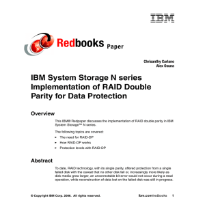 Red books IBM System Storage N series Implementation of RAID Double
