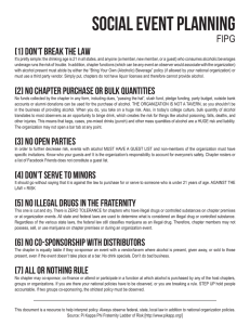 Social Event Planning FIPG [1] Don’t Break THe Law