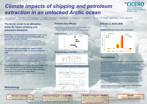 Climate impacts of shipping and petroleum