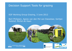 Decision Support Tools for grazing