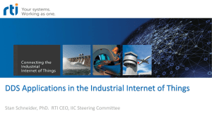 DDS Applications in the Industrial Internet of Things