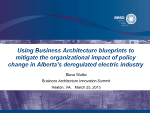 Using Business Architecture blueprints to mitigate the organizational impact of policy