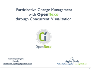 Participative Change Management with through Concurrent  Visualization Open