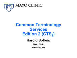 Common Terminology Services Edition 2 (CTS )