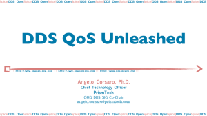 DDS QoS Unleashed Angelo Corsaro, Ph.D. PrismTech Chief Technology Officer