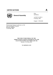 A UNITED NATIONS General Assembly Third United Nations Conference on the