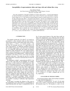 Susceptibility of superconductor disks and rings with and without flux... Ernst Helmut Brandt