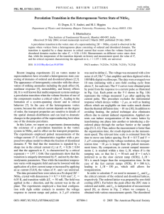 Percolation Transition in the Heterogeneous Vortex State of NbSe S. Bhattacharya