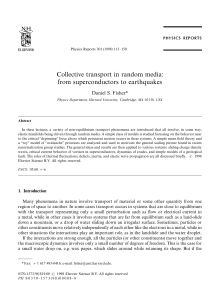 Collective transport in random media: from superconductors to earthquakes *