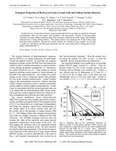 Transport Properties of Bi Crystals with and without Surface Barriers Sr CaCu