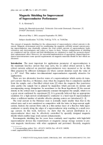 Magnetic Shielding for Improvement of Superconductor Performance ) Y. A. Genenko