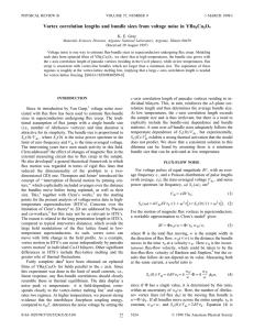 Vortex correlation lengths and bundle sizes from voltage noise in... Cu O K. E. Gray