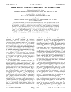 In-plane anisotropy of vortex-lattice melting in large YBa Cu O single crystals