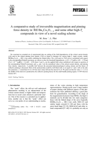 A comparative study of irreversible magnetisation and pinning T