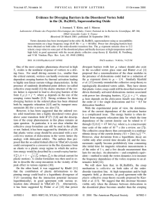 Evidence for Diverging Barriers in the Disordered Vortex Solid in the K