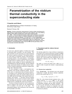 Parametrization of the niobium thermal conductivity in the superconducting state