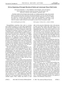 Driven Depinning of Strongly Disordered Media and Anisotropic Mean-Field Limits